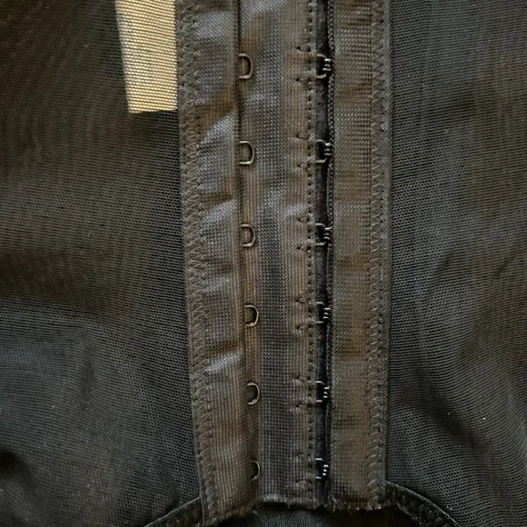 VINTAGE VAN RAALTE BLACK SHEER BUSTIER CORSET WITH GARTERS SIZE 34B - Picture 13 of 15